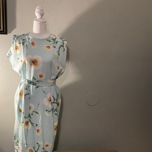 Light blue floral dress